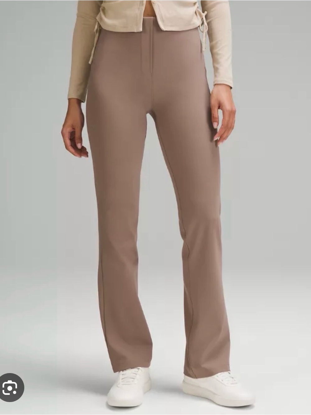 Smooth Fit Pull-On High-Rise Pant - Taupe